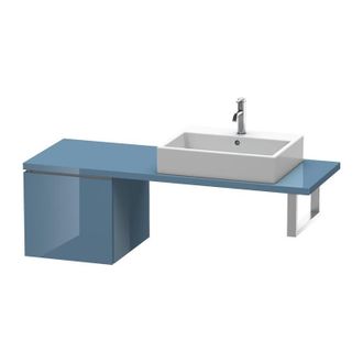 Duravit Consola Baja L-cube 420x477x400mm Azul Piedra Brillante