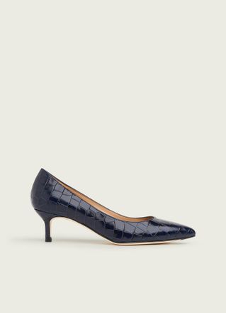 L.k. Bennett Womens Audrey Closed Courts,Navy - Size UK 6.5