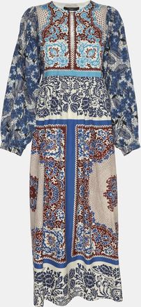 Max Mara Multcolor Ghiotto Printed Cotton Dress