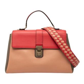 Bottega Veneta Pre-owned Handbags, female, Multicolor, Size: ONE SIZE Pre-owned Piazza Satchel