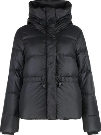 Canada Goose Jassen, Dames, Zwart, L, Leer, Montgomery Tonal Label Jacket