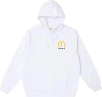 Palace x McDonalds Logo Hoodie White P25CS175