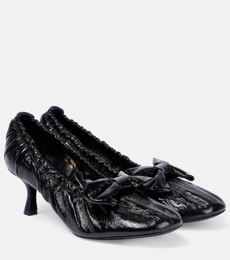 Acne Studios Salones de piel con lazo