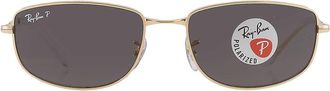 Ray-Ban Ray Ban Polarized Black Irregular Unisex Sunglasses RB3732 001/48 56