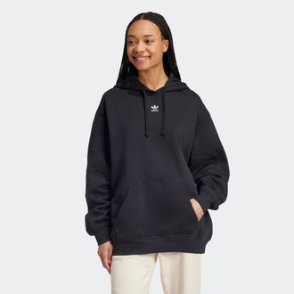 adidas Kapuzensweatshirt ADIDAS ORIGINALS ESSENTIALS OVERSIZED HOODIE, Damen, Gr. XXL, schwarz, Obermaterial: 80% Baumwolle, 20% Polyester, angesetztes B&uuml;ndc
