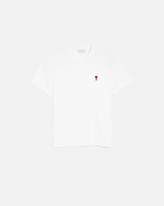 Ami Ami Paris - White cotton t-shirt with Ami de Coeur White - Size: XXXL - Unisex