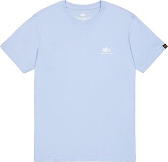 Alpha Industries T-Shirt ALPHA INDUSTRIES Basic T-Shirt SL, Herren, Gr. XXL, blau (light blau), Obermaterial: 100% Baumwolle, Shirts T-Shirt