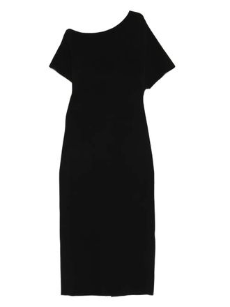 Róhe asymmetric jersey dress - women - Nylon/Viscose - 42 - Black