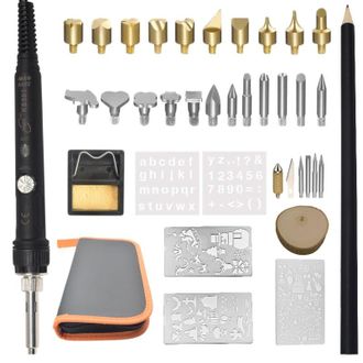 OEM Juego De 36 Bol&iacute;grafos Para Soldar, Kit De Grabado Termogr&aacute;fico, Temperatura Ajustable 200-480 &deg;c, Herramienta Para Grabado En Madera