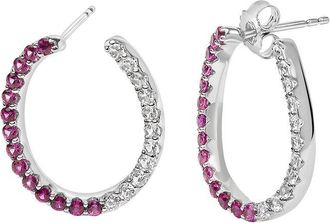 House of Brilliance Haus Of Brilliance Silver Hoop Earring
