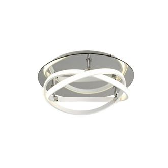 Netlighting Infinity Flush Ceiling Light 30W LED 3000K 2500lm White White Acrylic