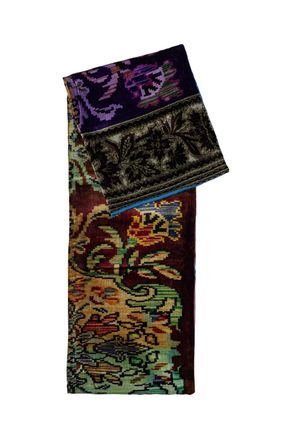 Pierre-Louis Mascia Multicolor Print Silk And Viscose Blend Scarf