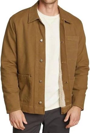 Eddie Bauer Elkhorn Canvas Workwear Shirt Jacket In Camel