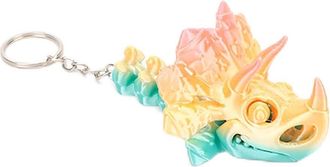 Generic 3D Printed Dragon with Articulated Bones for Adult, 3D Printed Dinosaur Fidget Keychain for Stress Relief Adults Home Office Decor Poseable T-Rex with