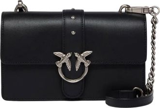 Pinko Black Mini Love Bag One Leather Shoulder Bag