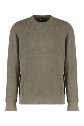 HUGO BOSS Sweater With Velvet Ribbed Effect