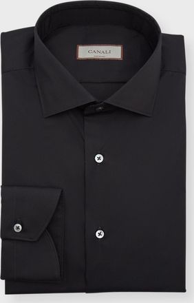 Canali Mens Cotton Poplin Dress Shirt