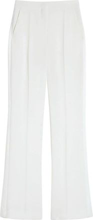 Max Mara Pianoforte White Horsehair Trousers