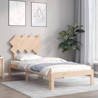 vidaXL Bed Frame without Mattress Single Solid Wood Pine Vidaxl