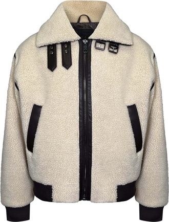 Siksilk Fleecejacke SIKSILK Siksilk Sherpajacke Sherpa Bomber Jacket, Herren, Gr. XL, beige, Obermaterial: 100% Polyester PES., Jacken Fleecejacke