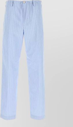 Dries Van Noten embroidered cotton poplin pyjama trousers