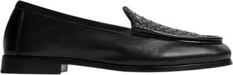 Bottega Veneta Black Leather Loafers