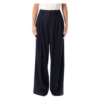 SOEUR Soeur, Dames, Broeken, Blauw, Maat: XS Wol