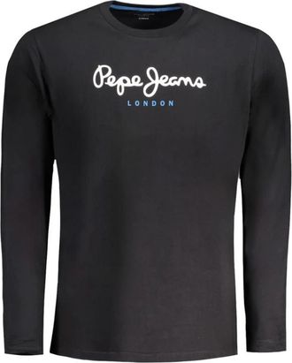Pepe Jeans London T-shirt met lange mouwen - Heren - Longsleeves - Zwart - M - Katoen - Tops