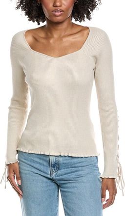 Shelli Segal Laundry By Shelli Segal Tie Sleeve Sweater