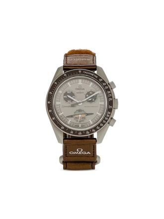 Swatch xSwatch Moonswatch Mission to Saturn 42 mm horloge - Grijs