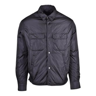 Emporio Armani Camicia Giubbotto - Heren - Zomerjassen - Zwart - S - Jassen