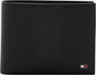 Tommy Hilfiger Mens Tommy Hilfiger Mens Wallet Genuine Leather Card Holder - Black
