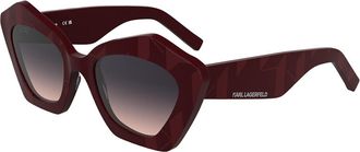Karl Lagerfeld KL6199S 601 Womens Sunglasses Burgundy Size 53