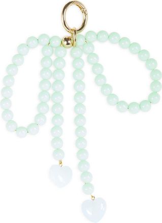 Leith Beaded Bow Bag Charm in Green Multi- Gold at Nordstrom Rack