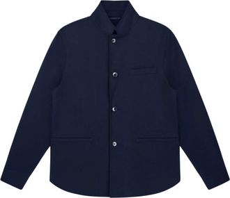 A|X Armani Exchange Minimalistische Blazer - Heren - Casual Overhemden - Blauw - XL - Polyester - Overhemden