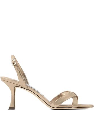 Jimmy Choo London Sandali Elsy con cinturino posteriore 70mm - Oro