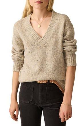 Faherty Driftwood Donegal Merino Wool Blend Sweater in Oatcake at Nordstrom Rack, Size X-Small