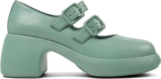 Camper 65mm Thelma pumps - women - Smooth Leather/Recycled Polyester/Polyethylene vinyl acetate (PEVA) - 36 - Green