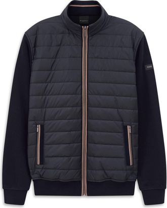 Bugatti Sweatjacke BUGATTI Regular Fit, Herren, Gr. 4XL, 390, marine, Sweatware, 90% Baumwolle, 10% Polyester, unifarben, regular fit, ohne Ausschnitt, Sweatj