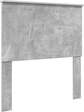 vidaXL Cabecero Con Cabecera Gris Concreto 90 Cm Madera Contrachapada Vidaxl