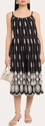 Ramy Brook Sandra Lace Embroidery Dress In Black