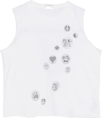 Mother Graphic-print Sleeveless Top