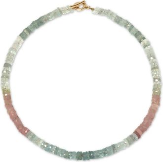 Jennifer Behr Palmi necklace - women - Aquamarine/18kt Gold Plated Brass - One Size - Blue