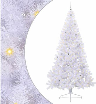 vidaXL &Aacute;rbol De Navidad Artificial Con 300 Led 240 Cm Pvc Y Acero Vidaxl