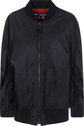 Junya Watanabe Zwarte Stijlvolle Damesjas - Dames - Bomber jackets - Zwart - XS - Nylon - Jassen