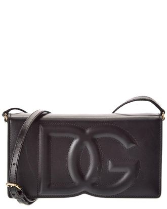 Dolce & Gabbana Dg Logo Leather Phone Bag (Authentic Pre-Loved)