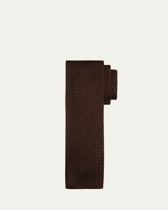 Brioni Mens Silk Tricot Tie