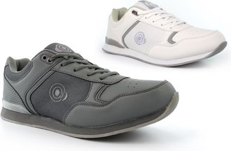 Generic Mens Sports Trainers Size 6 Boys Trainers Size 7 Mens Bowling Shoes Lace Up Shoe Bowling Shoe Lace Up Shoes Sports Trainer Sizes 3-12 White/Grey 11 UK