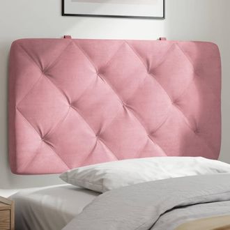 vidaXL Cabecero De Cama Acolchado Terciopelo Rosa 90 Cm Vidaxl