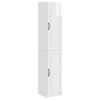 vidaXL Juego De Armarios 2 Uds. Blanco Brillante Madera De Ingenier&iacute;a Vidaxl